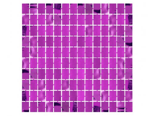 Foil κουρτίνα σε μωβ χρώμα με τετραγωνάκια 100 χ 200εκ