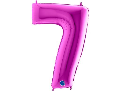 Μωβ Μπαλόνι Supershape Αριθμός - Νούμερο 7 (100εκ)
