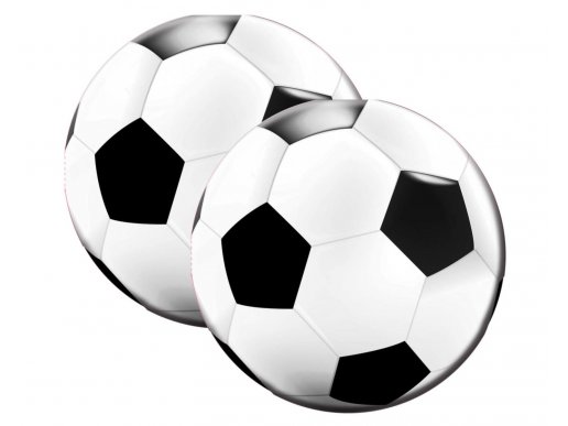 Round shaped soccer ball napkins 20pcs