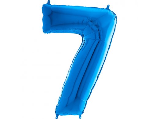 Supershape Μπαλόνι Αριθμός-Νούμερο 7 Μπλε (100εκ)