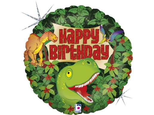 Δεινόσαυροι Foil Μπαλόνι Για Γενέθλια - Happy Birthday