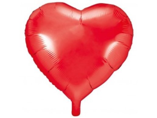 Red Heart Shaped Foil Balloon (45cm)