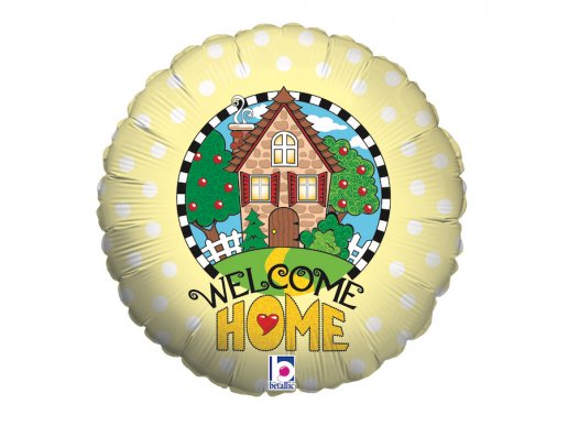 Welcome Home Yellow Balloon Foil