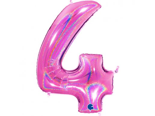 fuchsia-holographic-supershape-balloon-number-4-for-party-decoration-614ghf