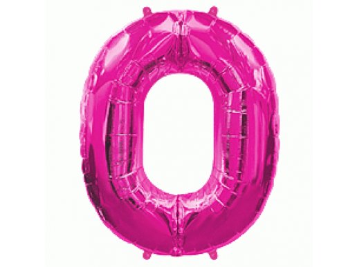 supershape-balloon-number-0-fuchsia-for-party-decoration-010f