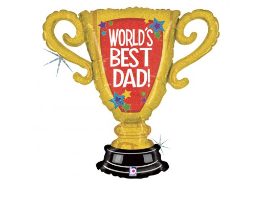 Cup Champion World's Best Dad Supershape Balloon