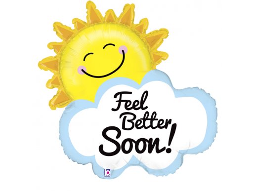 Sun and Cloud Feel Better Soon Supershape Balloon