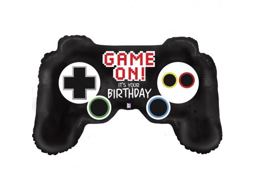 Game Controller Game On for Birthday Balloon Supershape