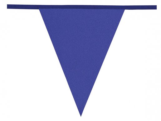 Μπλε γκλιτεράτα σημαιάκια γιρλάντα 6 μέτρα
