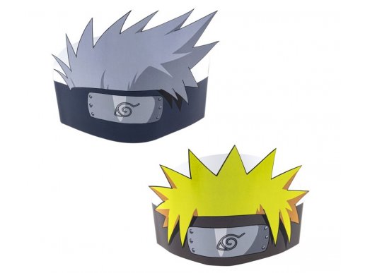 Naruto and Kakashi party hats 8pcs