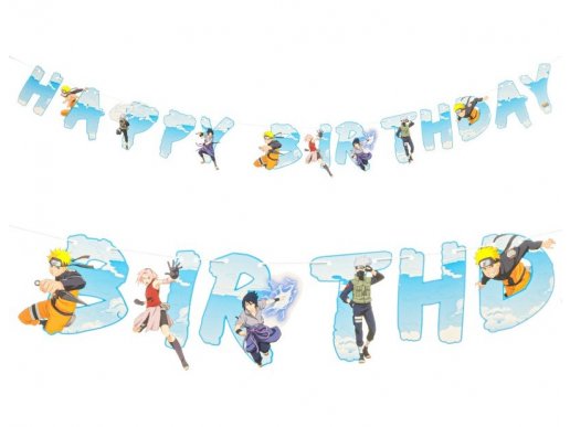 Naruto Happy Birthday paper garland 200cm x 16cm