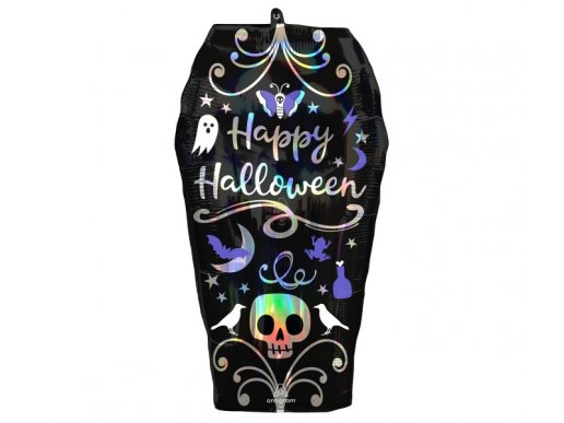 Happy Halloween Coffin super shape balloon 68cm
