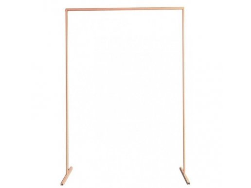 Rectangular metallic stand in gold champagne color 150cm x 200cm