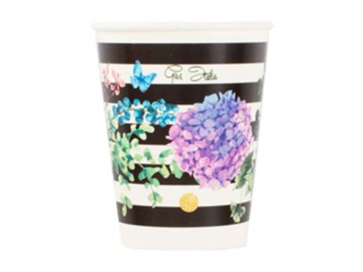 paper-cups-floral-with-black-and-white-stripes-themed-party-supplies-Floral-63844
