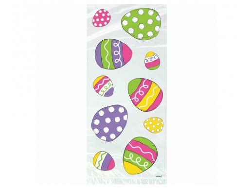 Easter eggs gift bags with twist ties 20pcs