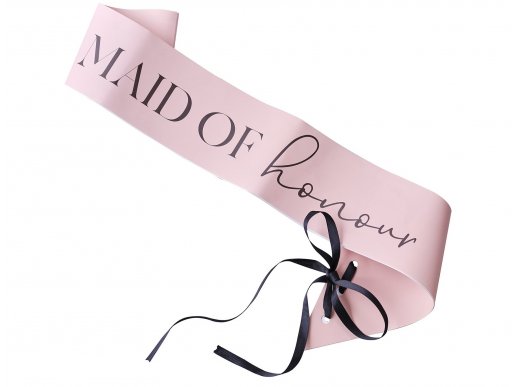 Pink and Black Maid of Honor κορδέλα