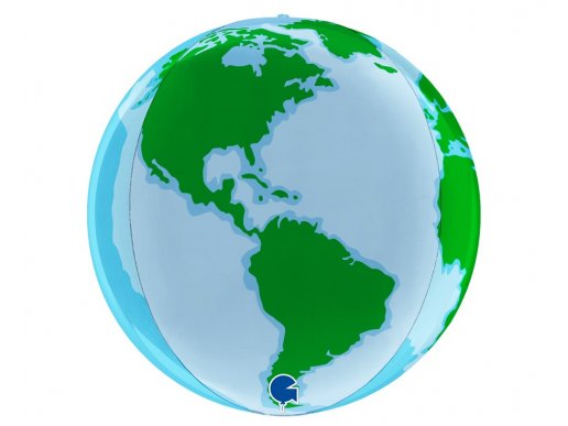 Planet earth globe balloon 38cm