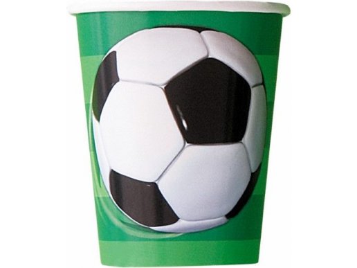 Soccer Paper Cups (8pcs)