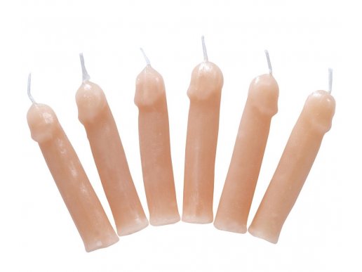 Willy party candles 6pcs
