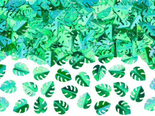 metallic-green-tropical-leaves-party-accessories-for-table-decoration-kons8012