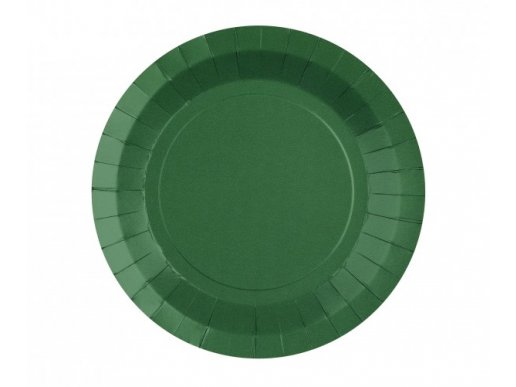 Green biodegradable small paper plates 10pcs