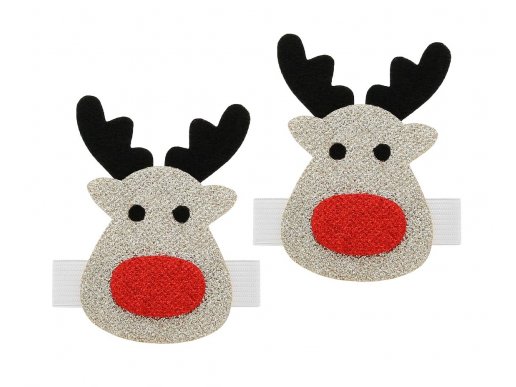 Rudolph the reindeer napkin rings 2pcs