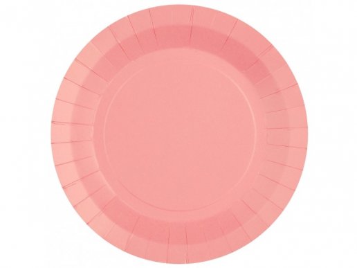 Ροζ  Μεγάλα Χάρτινα Πιάτα (10τμχ)
