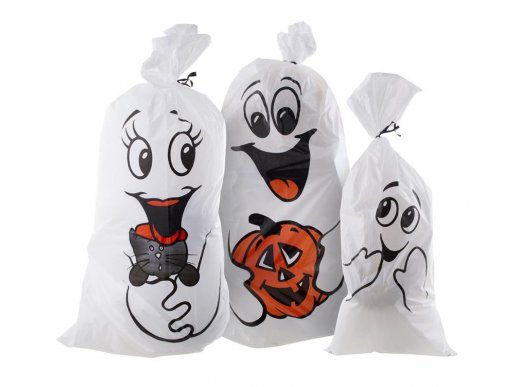 Ghost plastic bags 3pcs
