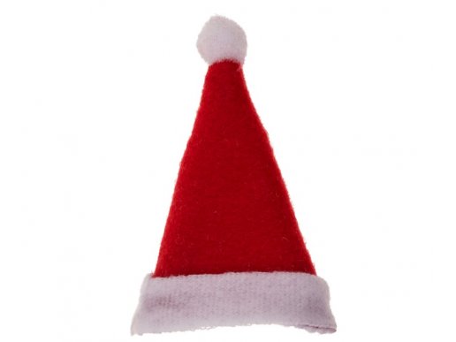 Santa hat hair clip