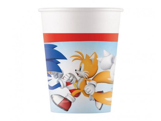 Sonic paper cups 8pcs