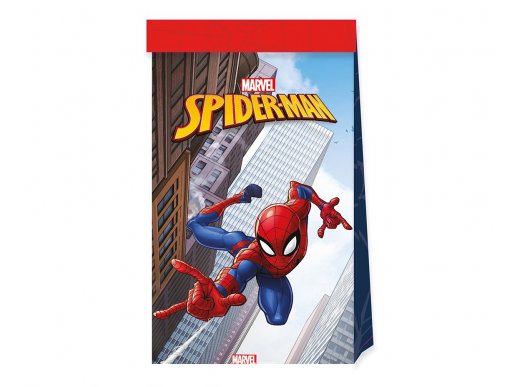 Spiderman χάρτινα σακουλάκια 4τμχ