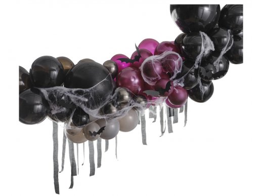 Haunted balloon garland for Halloween party