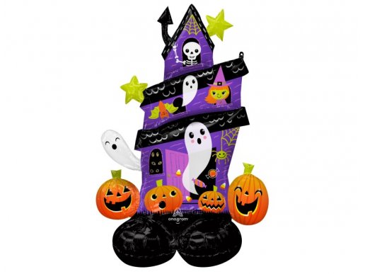 Haunted house large foil standing balloon 127cm