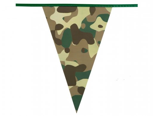 Στρατιωτικό γιρλάντα με σημαιάκια 6μ