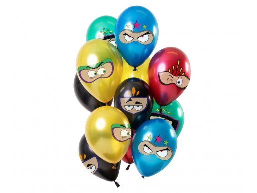 Λάτεξ μπαλόνια για διακόσμηση σε πάρτυ με θέμα τους υπερήρωες 12τμχ