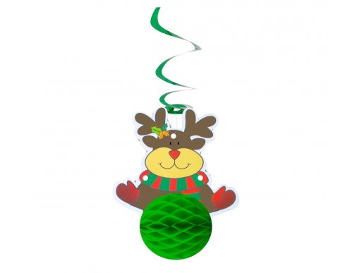 Reindeer swirl decoration