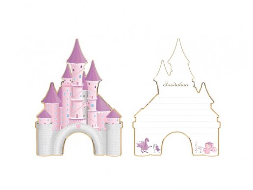Party Invitations with The Princess Palace 8pcs