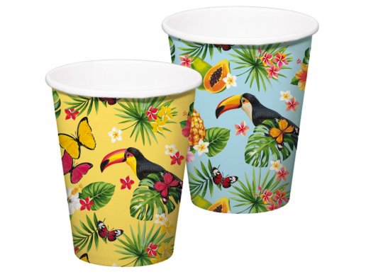 Toucan paper cups 8pcs