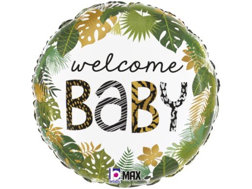 Tropical Welcome Baby foil balloon