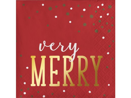 very-merry-red-gold-foiled-beverage-napkins-christmas-party-supplies-339054