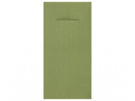 Eternity χαρτοπετσέτες κουβέρ στο πράσινο χρώμα της ελιάς 12τμχ