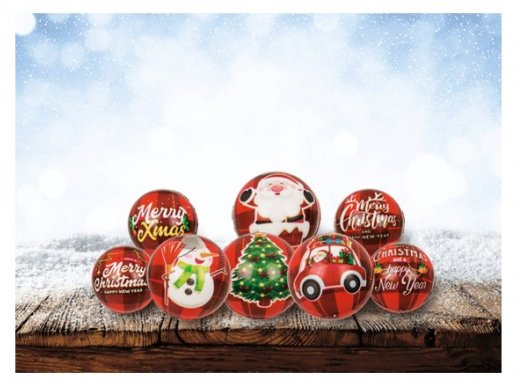 Squeeze balls με Χριστουγεννιάτικα σχέδια 4τμχ