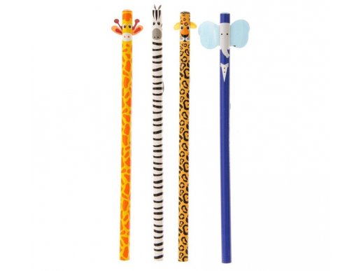 Animals of the jungle pencil set 4pcs
