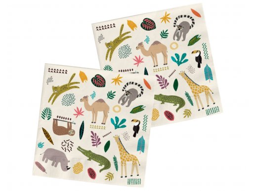 Zoo Party luncheon napkins 20pcs