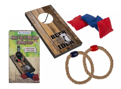 2 in 1 Bag and Ring Toss Drinking Game