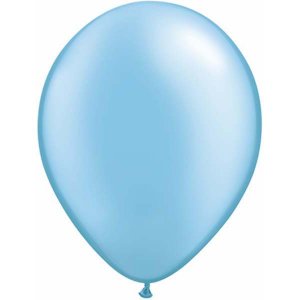 Blue Azzure Pearl Latex Balloons (5pcs)
