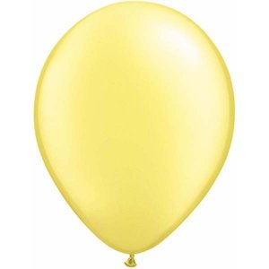 Yellow Chiffon Pearl Latex Balloons (5pcs)