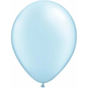 Light Blue Pearl Latex Balloons (5pcs)