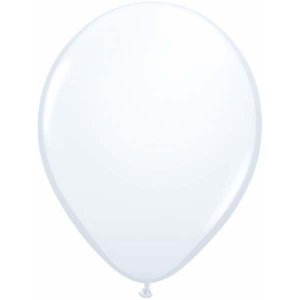 White Latex Balloons (5pcs)