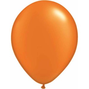 Orange Pearl Latex Balloons (5pcs)